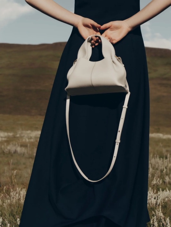Polene Handbags - Numéro Neuf Mini - Textured Chalk